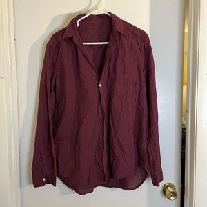 Frank and Eileen Maroon Blouse